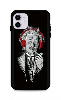 Zadní silikonový kryt DARK na iPhone 11 Albert Einstein