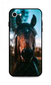 Zadní silikonový kryt DARK na iPhone SE 2020 Horse