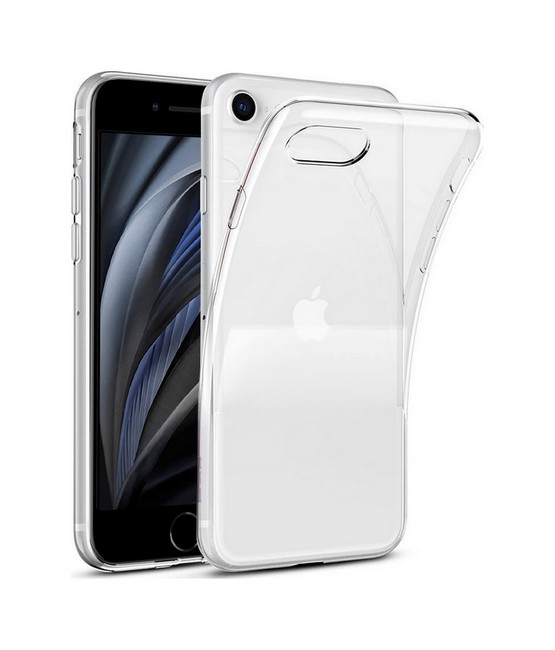 Kryt TopQ iPhone SE 2020 silikon 1 mm průhledný 49734 (pouzdro neboli obal na mobil iPhone SE 2020)