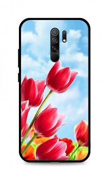 Zadní silikonový kryt DARK na Xiaomi Redmi 9 Tulips