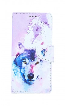 Knížkové pouzdro na iPhone SE 2020 Polární vlk