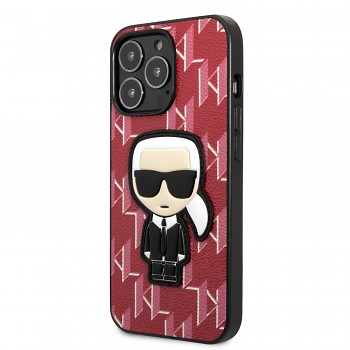 Karl Lagerfeld Monogram Ikonik Kryt pro iPhone 13 Pro Max Red