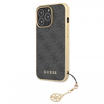 Guess 4G Charms Zadní Kryt pro iPhone 13 Pro Grey