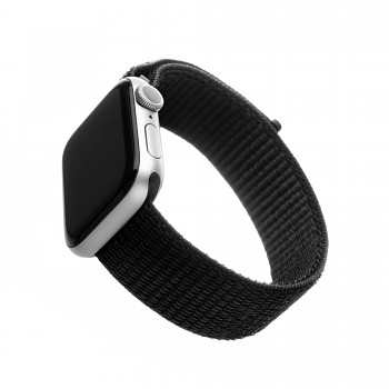 Nylonový řemínek FIXED Nylon Strap pro Apple Watch 38/40/41mm, černý