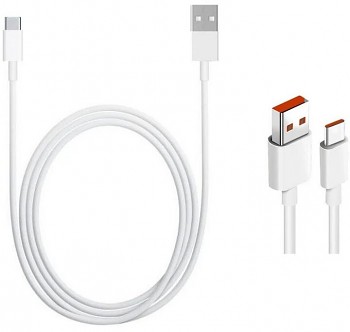 Datový kabel Xiaomi Original USB-C 5A 1m White (Bulk)