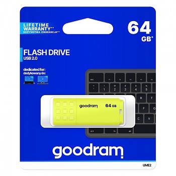 Flash disk GOODRAM UME2 64GB USB 2.0 žlutý