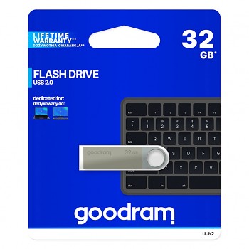 Flash disk GOODRAM UUN2 32GB USB 2.0 stříbrný
