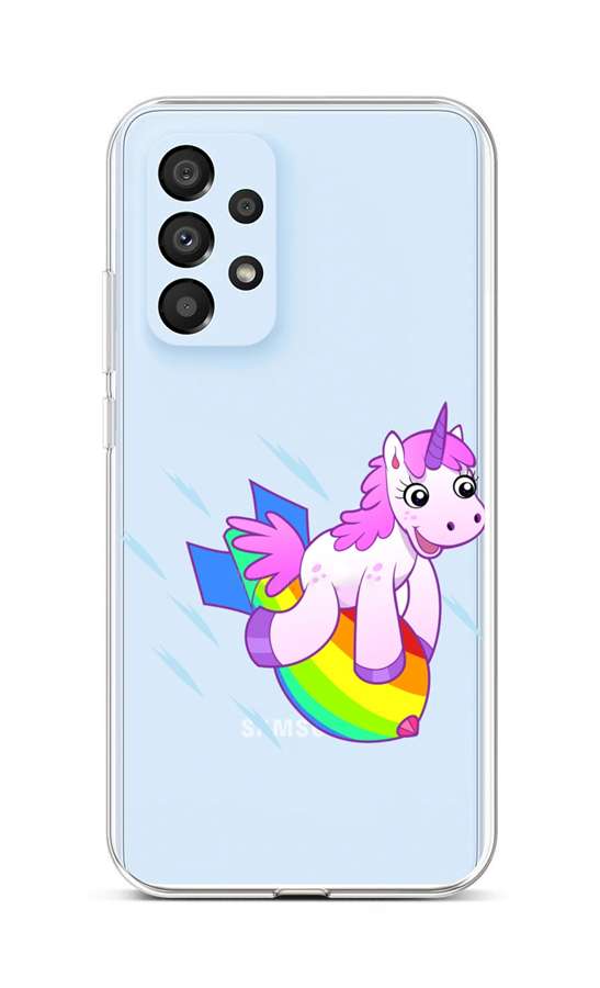 Levně Kryt TopQ Samsung A33 5G silikon Flying Unicorn 74198 (pouzdro neboli obal na mobil Samsung A33 5G)