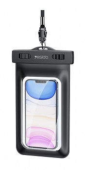Vodotěsné pouzdro na mobil Yesido WB10 černé