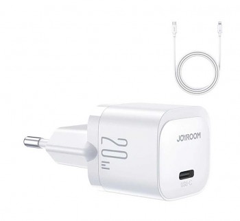Rychlonabíječka Joyroom JR-TCF02 včetně datového kabelu Lightning 20W bílá 