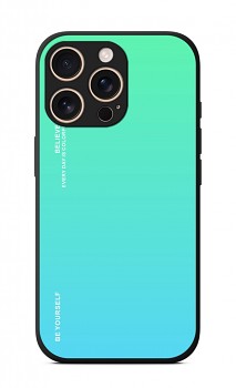 Zadní pevný kryt LUXURY na iPhone 16 Pro duhový zelený