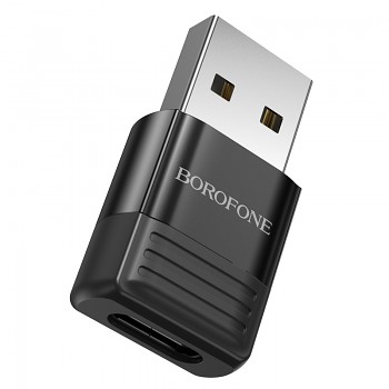 Adaptér Borofone BV18 USB-A - USB-C černý 