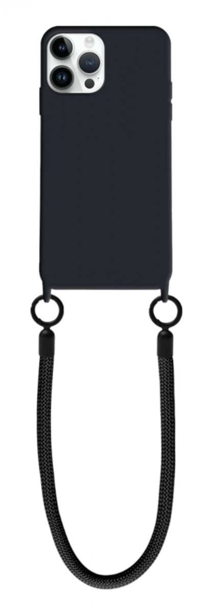 Kryt TopQ Minimalist Wrist Strap iPhone 15 Pro černý 126751 (pouzdro neboli obal na mobil iPhone 15 Pro)