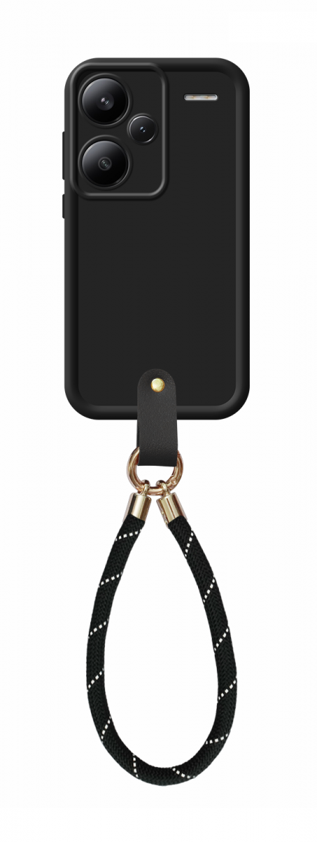 Kryt TopQ Unique Wrist Strap Xiaomi Redmi Note 13 Pro+ 5G černý 126780 (pouzdro neboli obal na mobil Xiaomi Redmi Note 13 Pro+ 5G)