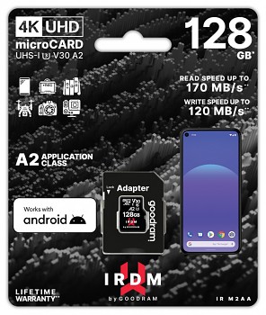 Paměťová karta GOODRAM IRDM 128GBUHS I U3 V30 A2