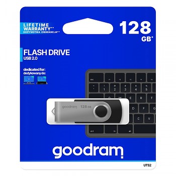 Flash disk GOODRAM UTS2 128GB černo-stříbrný