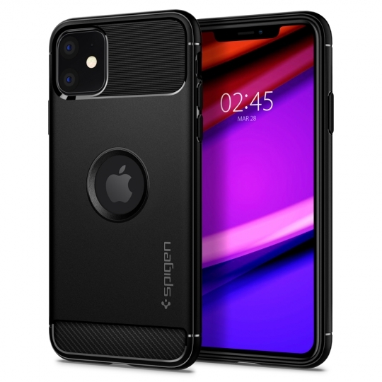 Pouzdro SPIGEN Rugged Armor 076CS27183 pro Iphone 11 - matně černé