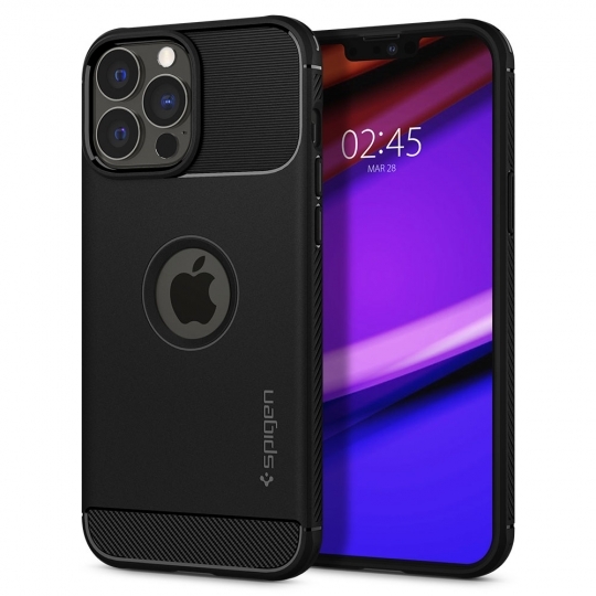 Pouzdro SPIGEN Rugged Armor ACS03200 pro Iphone 13 Pro Max - matně černé