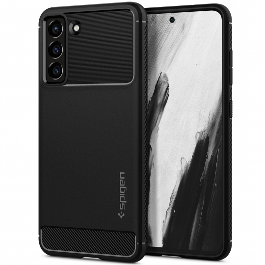 Pouzdro SPIGEN Rugged Armor ACS03049 pro Samsung Galaxy S21 FE - matně černé