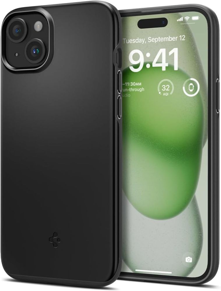 Pouzdro SPIGEN Thin Fit ACS06639 pro Iphone 15 Plus - černé