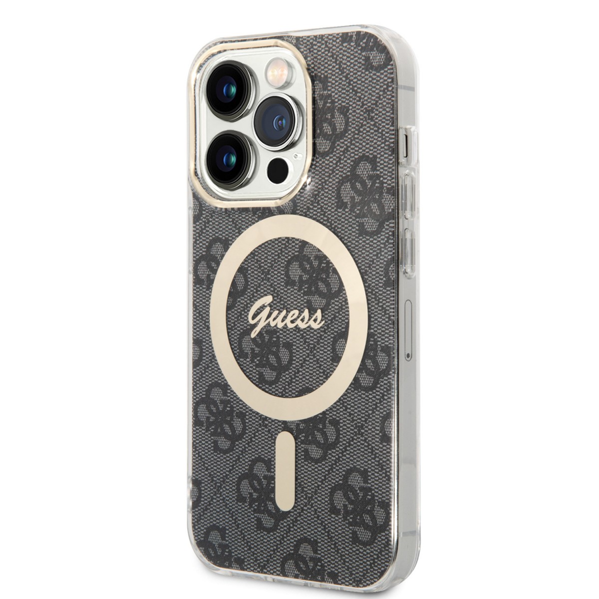 Guess IML 4G MagSafe Zadní Kryt pro iPhone 15 Pro Black