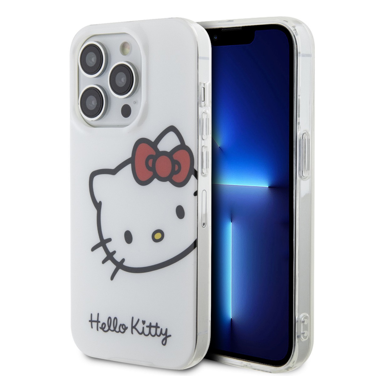 Hello Kitty IML Head Logo Zadní Kryt pro iPhone 15 Pro Max White 