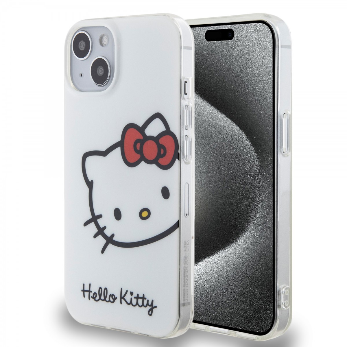 Hello Kitty IML Head Logo Zadní Kryt pro iPhone 13 White 