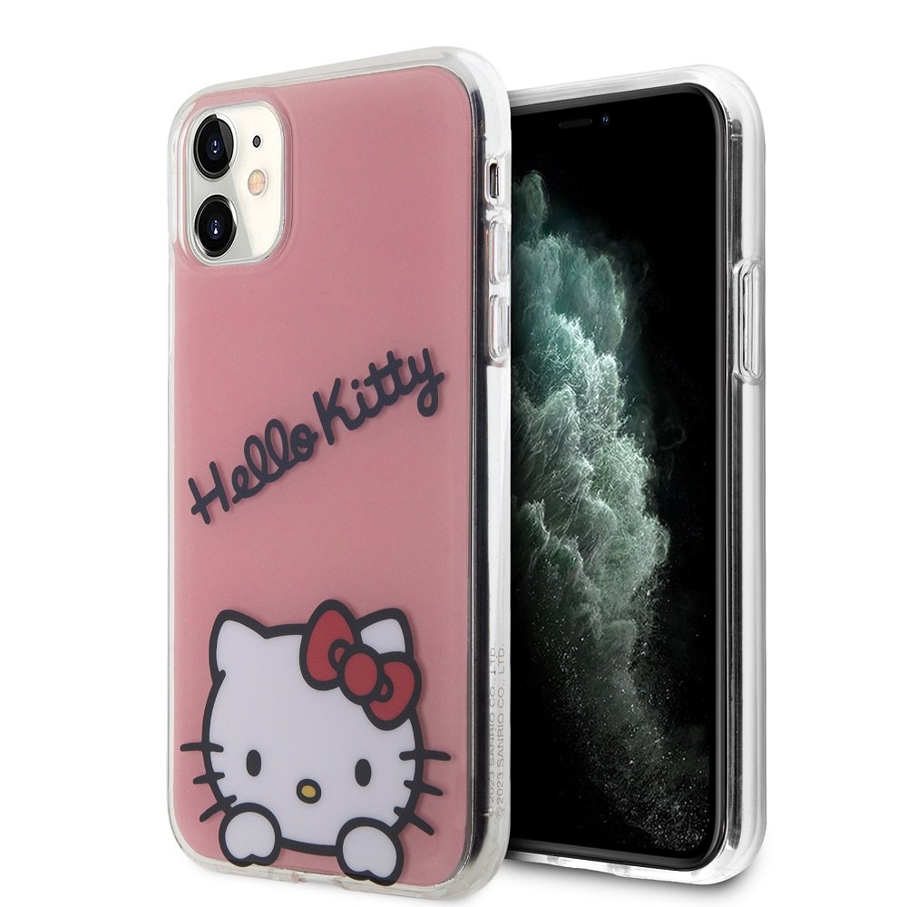 Hello Kitty IML Daydreaming Logo Zadní Kryt pro iPhone 11 Pink