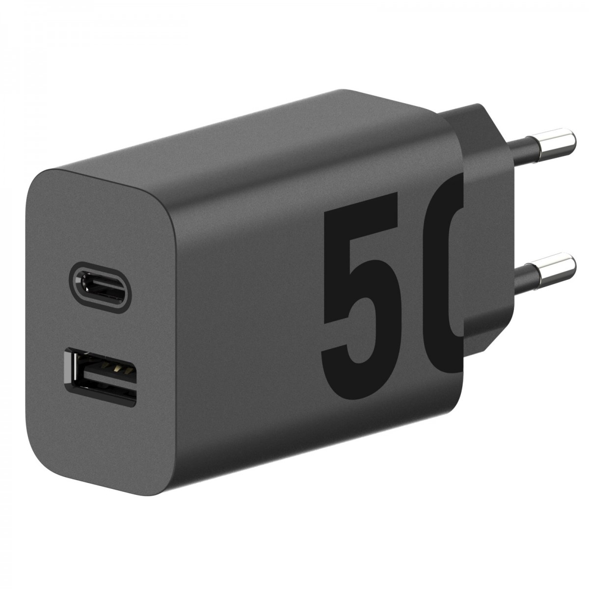 Cestovní adaptér MC-502 Motorola USB-C + USB-A 50W černý (Service Pack)