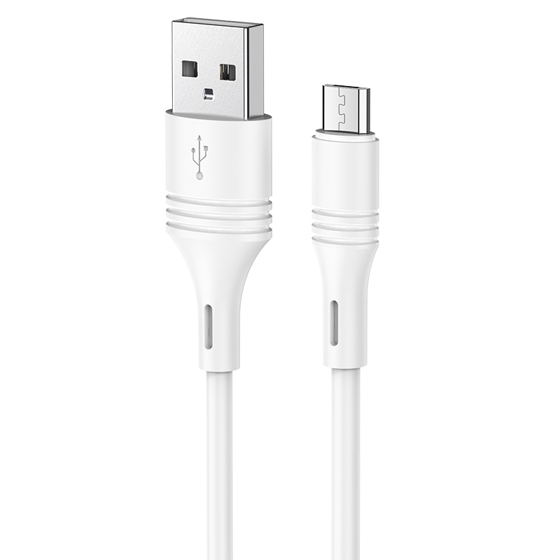 Kabel Borofone BX43 CoolJoy - USB na Micro USB - 2,4A 1 metr bílý