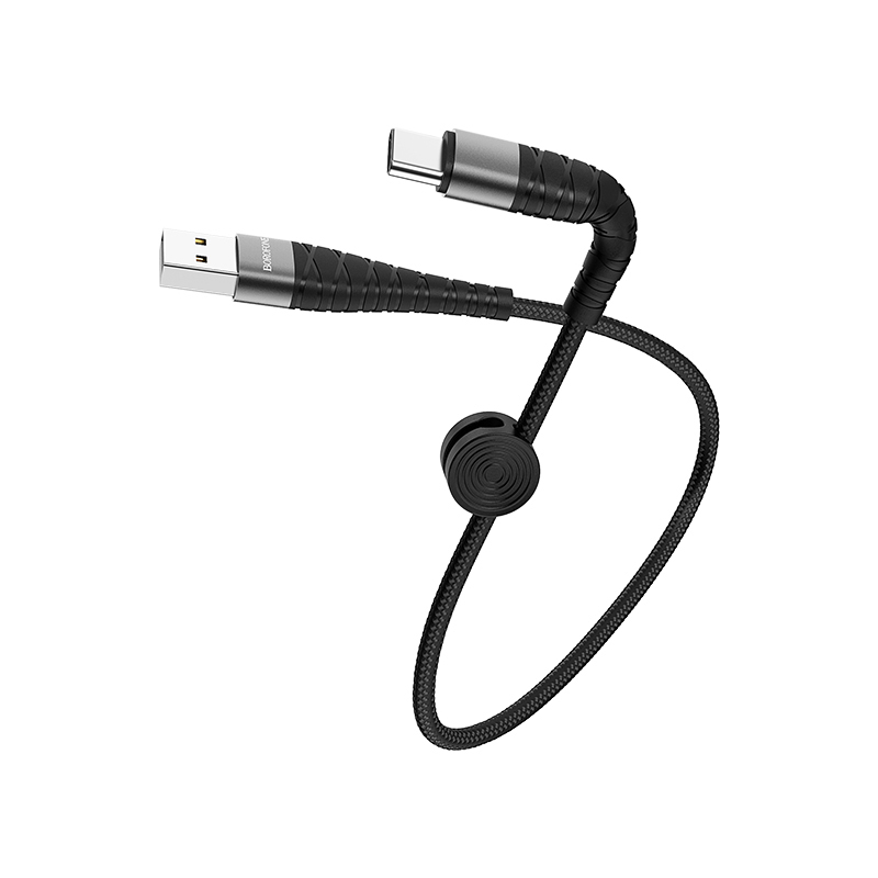 Kabel Borofone BX32 Munificent - USB na typ C - 3A 0,25 metru černý