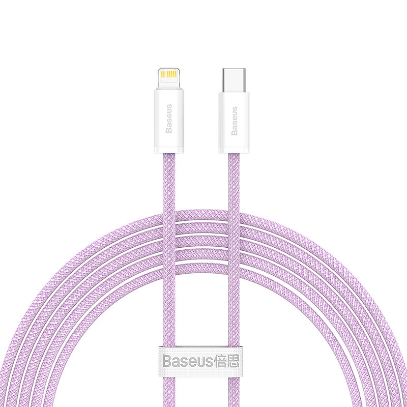 Kabel Baseus Dynamic - Type C to Lightning - PD 20W 2 metry (CALD000105) fialový