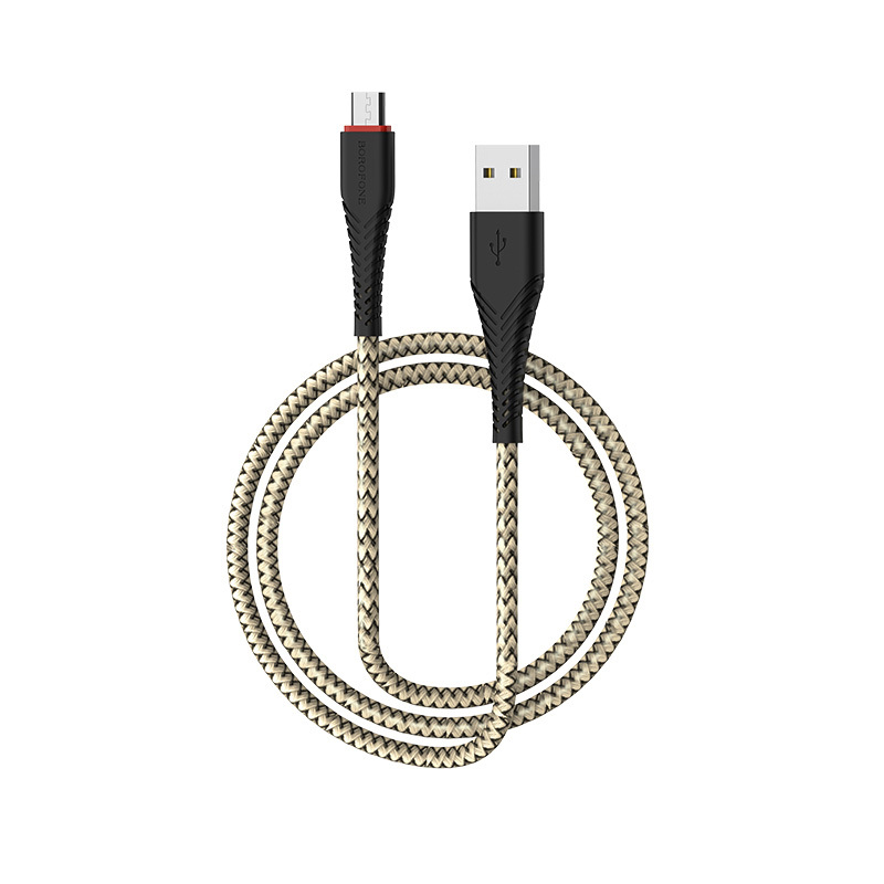 Borofone kabel BX25 Powerful - USB na Micro USB - 2,4A 1 metr černý