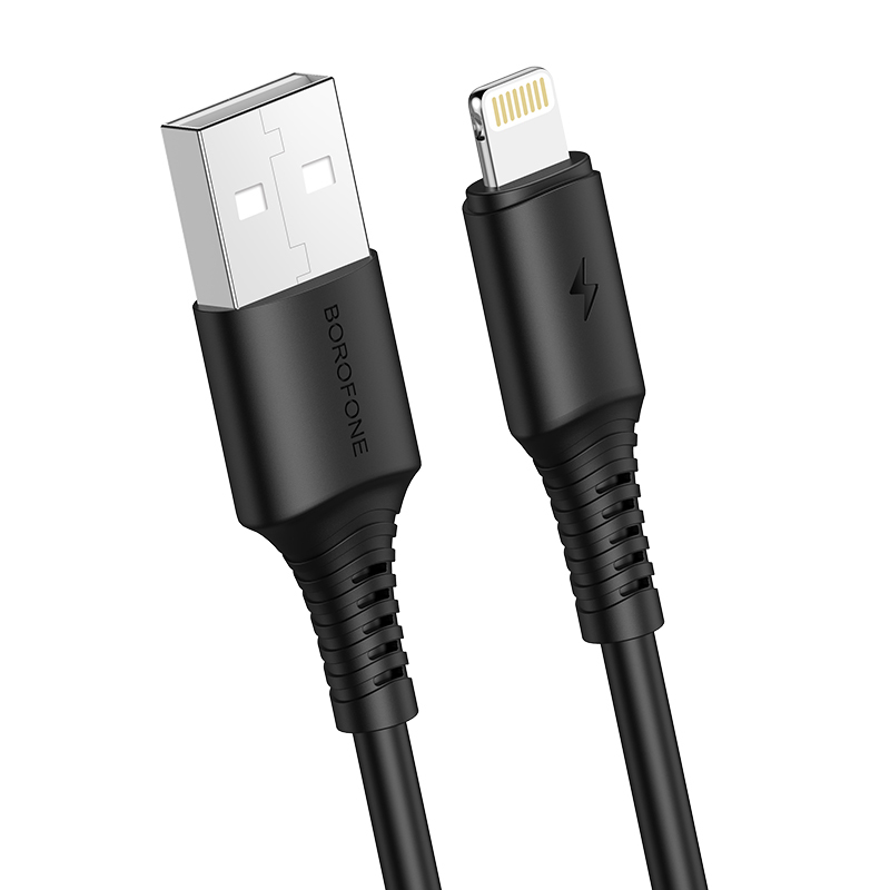 Kabel Borofone BX47 Coolway - USB na Lightning - 2,4A 1 metr černý