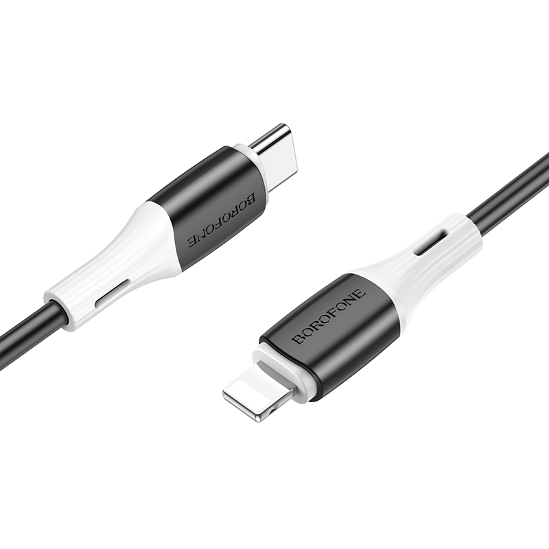 Kabel Borofone BX79 - Type C to Lightning - PD 20W 1 metr černý