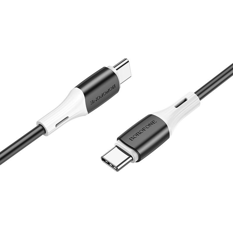 Borofone kabel BX79 - Typ C na Typ C - 60W 3A 1 metr černý