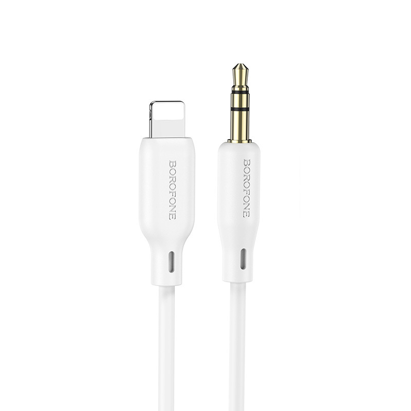 Borofone Kabel BL18 - jack 3,5 mm na Lightning - 1 metr bílý