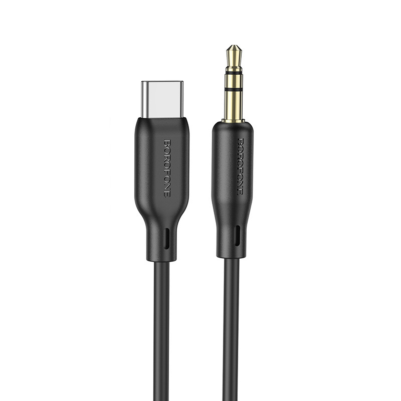 Borofone Kabel BL18 - jack 3,5 mm na typ C - 1 metr černý