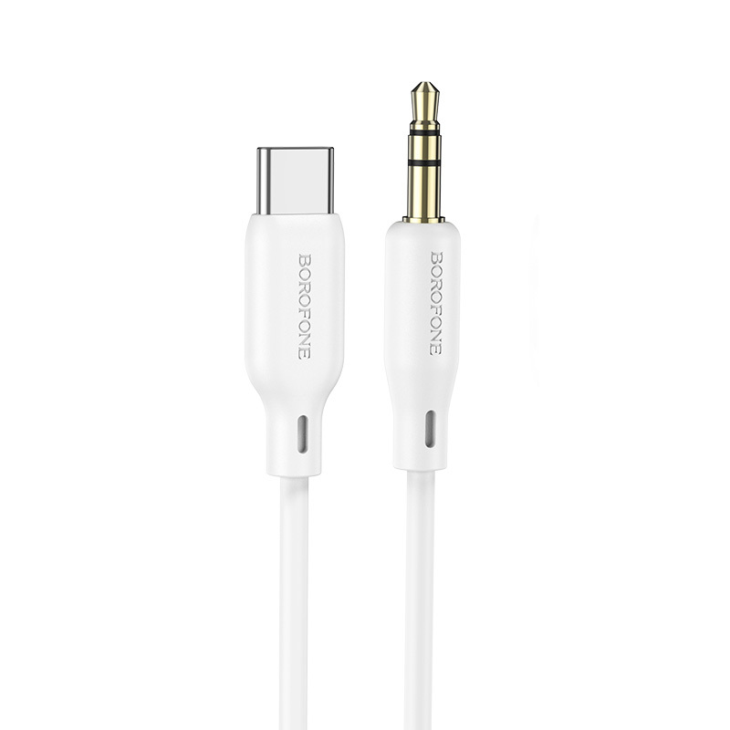 Borofone Kabel BL18 - jack 3,5 mm na typ C - 1 metr bílý