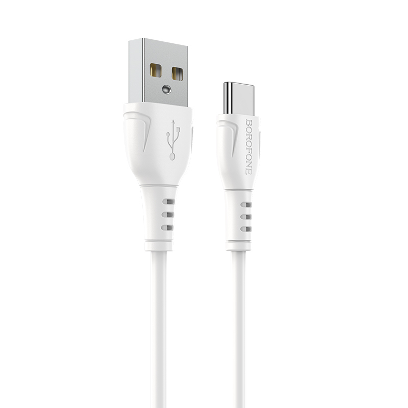 Kabel Borofone BX51 Triumph - USB na typ C - 3A 1 metr bílý