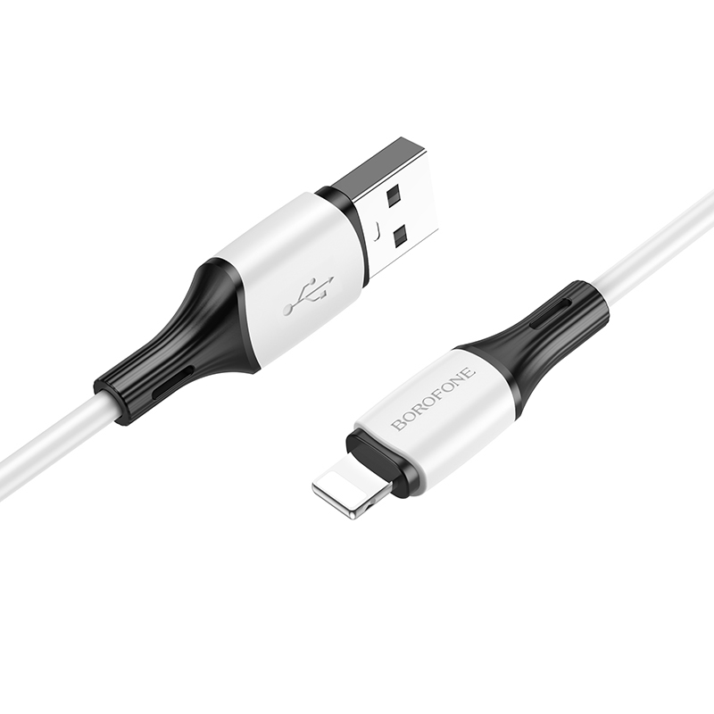 Kabel Borofone BX79 - USB na Lightning - 2,4A 1 metr bílý