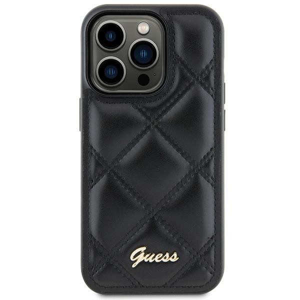 Originální pouzdro GUESS - hardcase Quilted Metal Logo GUHCS23FEPSQSQSK pro Samsung Galaxy S23 FE Black