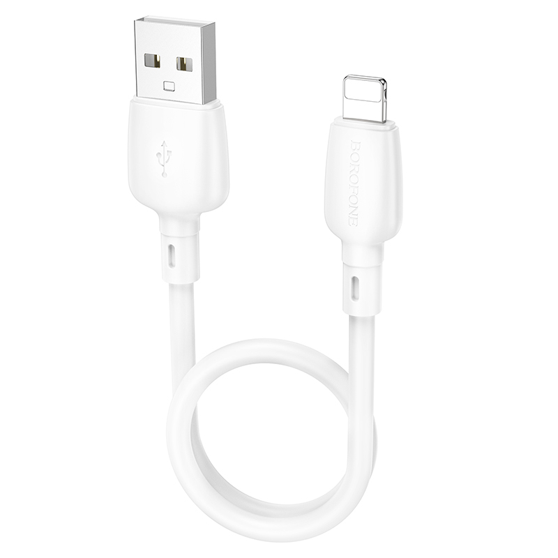 Kabel Borofone BX93 Super Power - USB na Lightning - 2,4A 0,25 metru bílý