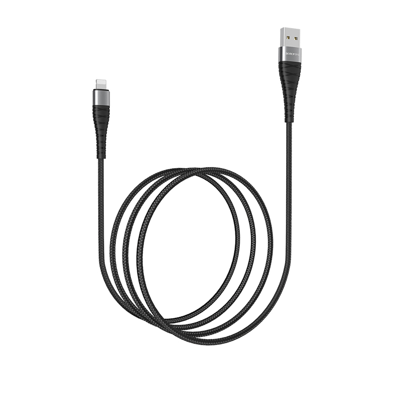 Kabel Borofone BX32 Munificent - USB na Lightning - 2,4A 1 metr černý