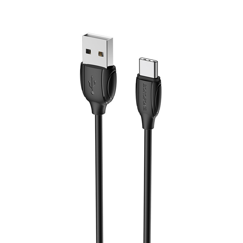 Datový kabel Borofone BX19 Benefit - USB na typ C - 3A 1 metr černý