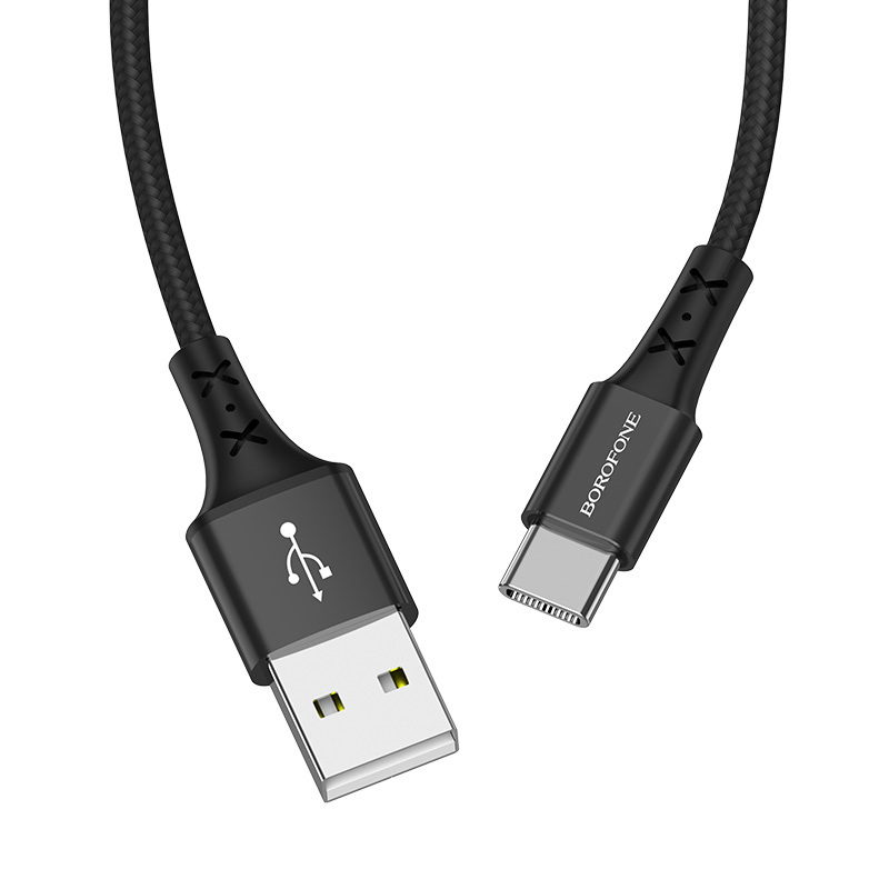 Kabel Borofone BX20 Enjoy - USB na typ C - 2A 1 metr černý