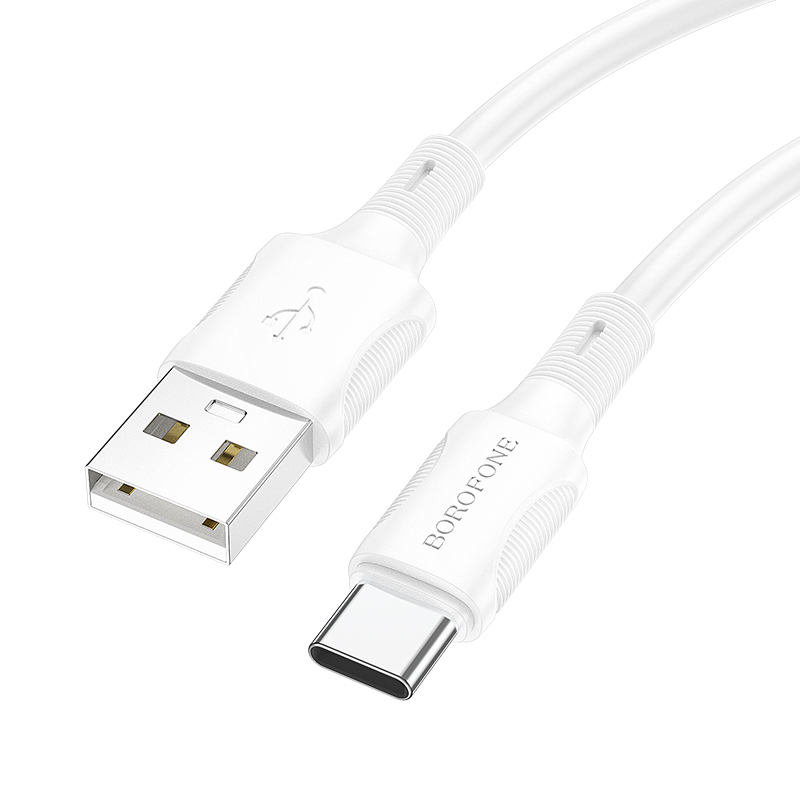 Kabel Borofone BX80 Succeed - USB na typ C - 3A 1 metr bílý