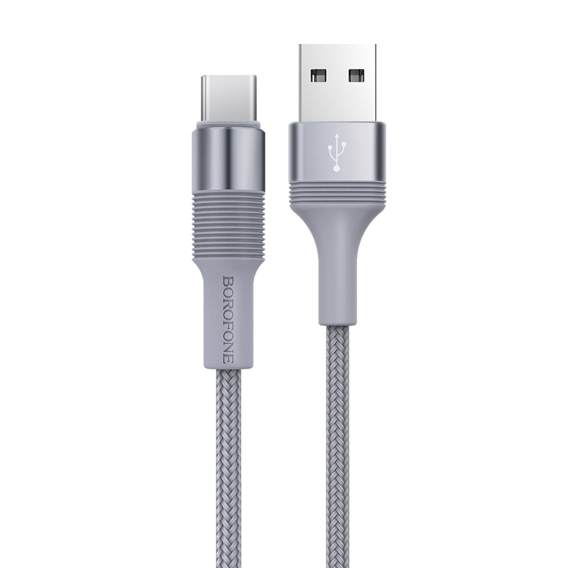 Kabel Borofone BX21 Outstanding - USB na typ C - 3A 1 metr šedý