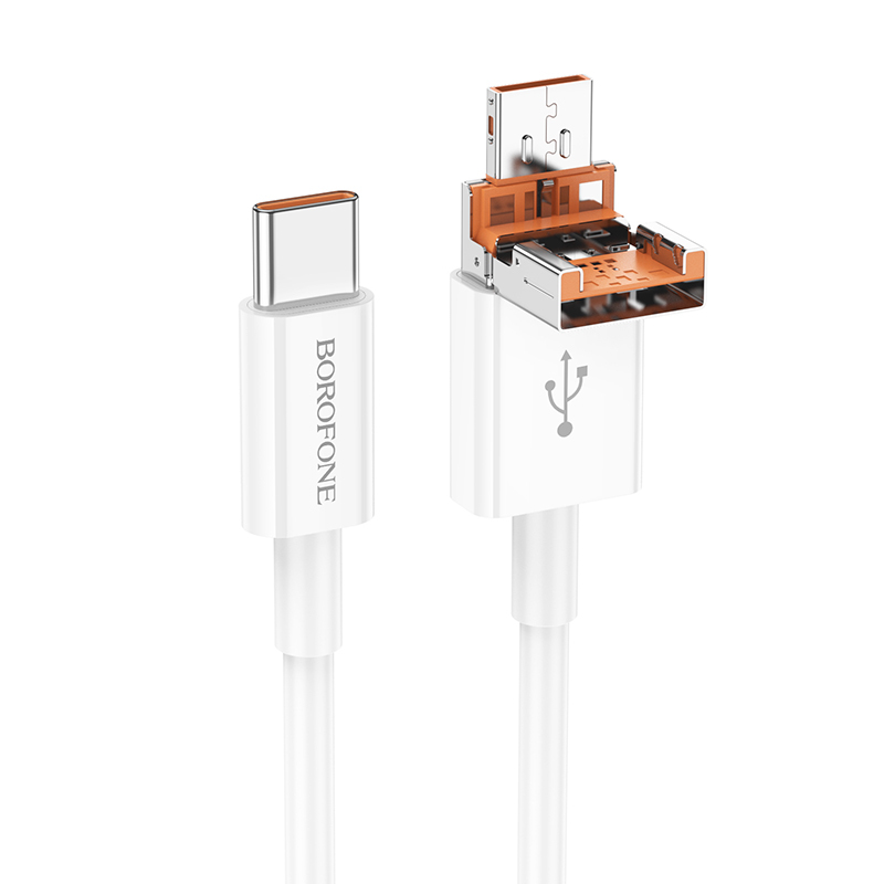 Datový kabel Borofone BX102 Winner - USB + typ C na typ C - PD 60W 1 metr bílý