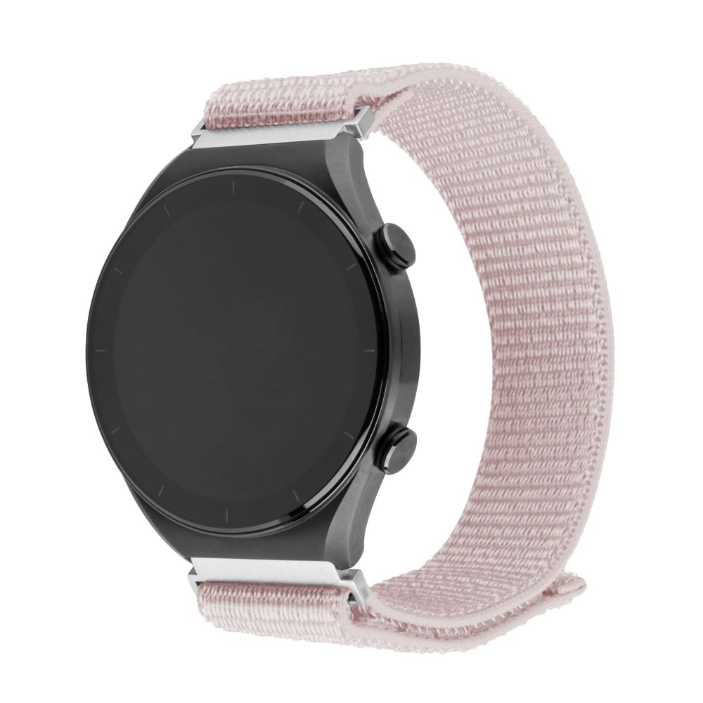 Nylonový řemínek FIXED Nylon Sporty Strap s Quick Release 20mm pro smartwatch, růžově zlatý